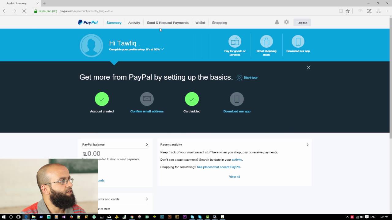 حساب بي بال لفلسطين باستخدام الفيزا كاردز الصادرة عن البنوك الفلسطينية ؟ - Paypal in Palestine