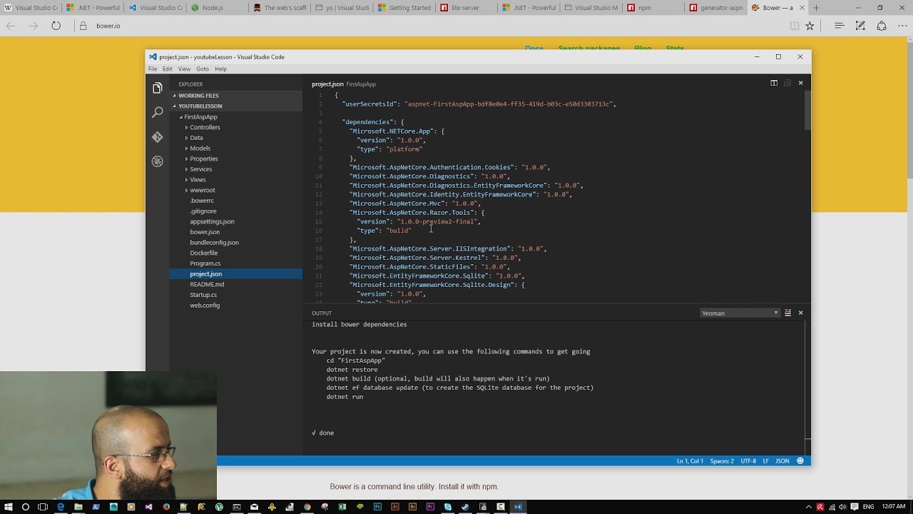 المشروع الأول باستخدام فيجوال ستوديو كود - First project using Visual studio code
