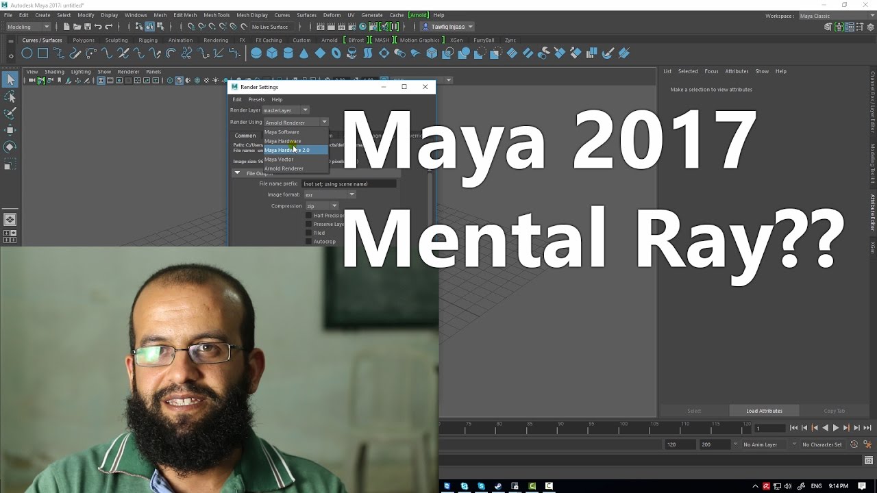 مايا 2017 منتال ري وتغير الريندرينج ؟ - ?!  Mental Ray for Maya 2017 & rendering changes