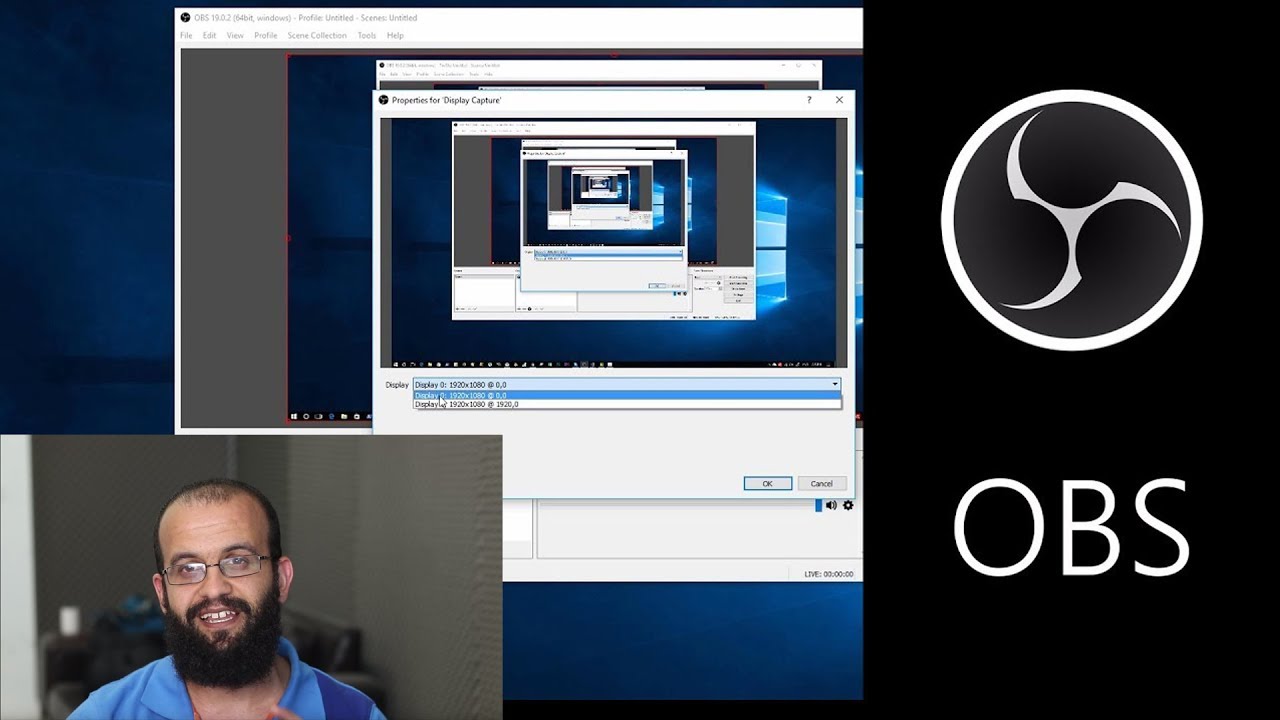 برنامج مجاني لتصوير شاشة الكمبيوتر فيديو بجودة hd وافضل اعدادات او بي اس OBS for recording screen